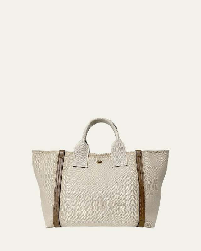 Small Tote Bag in Jacquard Canvas